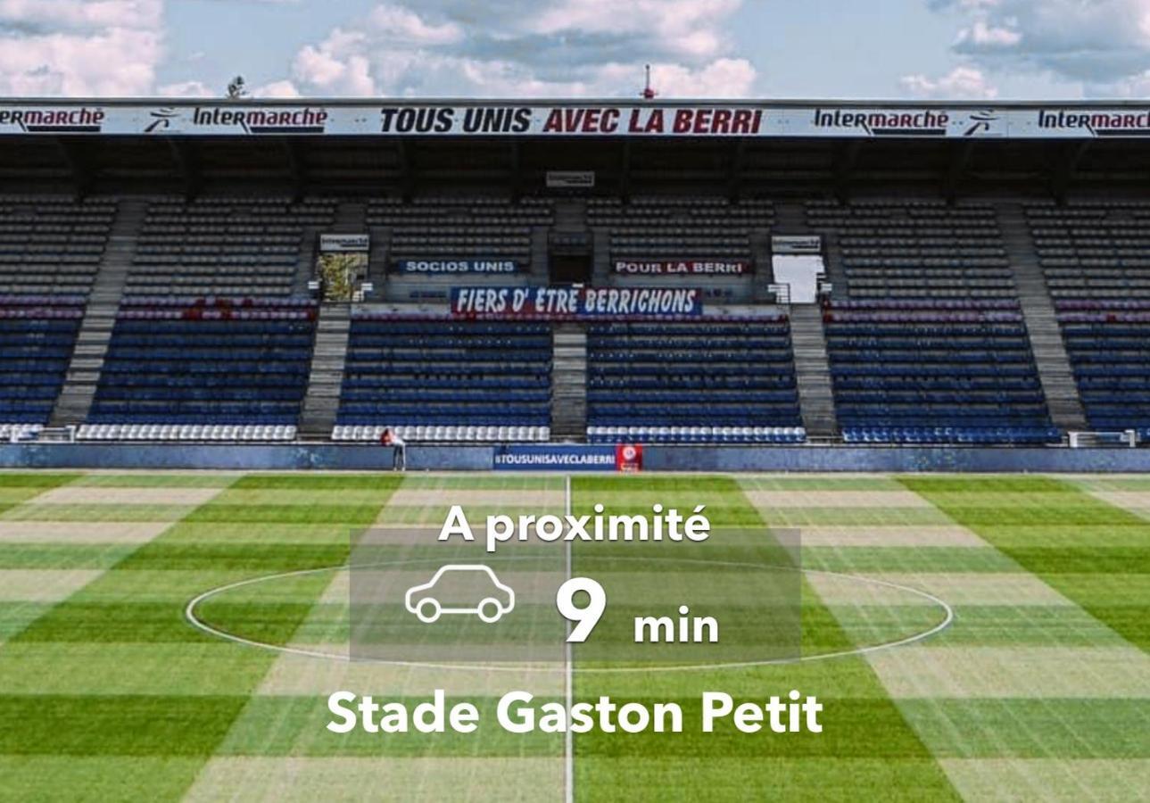 Le Studio Design ⸱ Stationnement Gratuit ⸱ Fibre Déols Kültér fotó